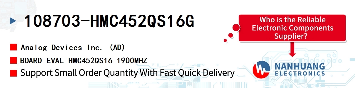 108703-HMC452QS16G ADI BOARD EVAL HMC452QS16 1900MHZ