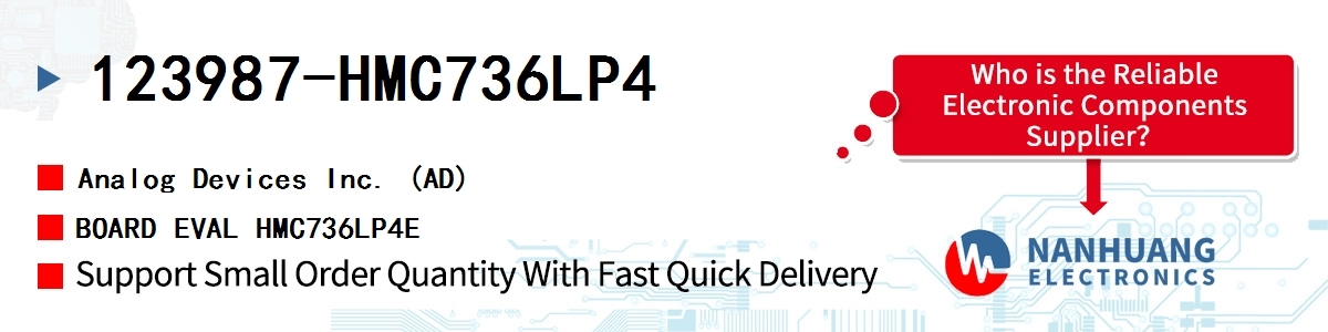 123987-HMC736LP4 ADI BOARD EVAL HMC736LP4E