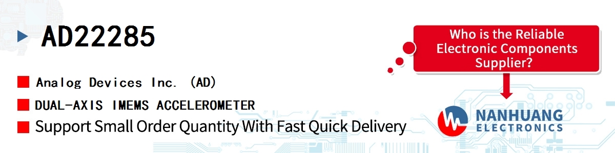 AD22285 ADI DUAL-AXIS IMEMS ACCELEROMETER