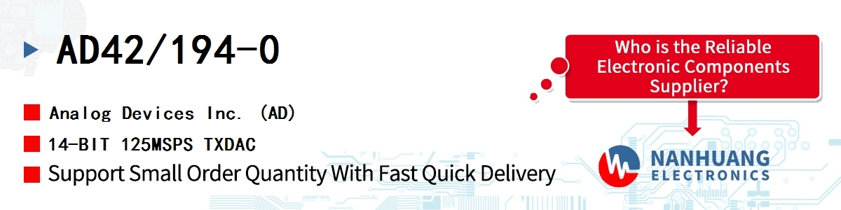 AD42/194-0 ADI 14-BIT 125MSPS TXDAC