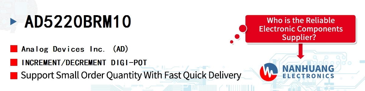 AD5220BRM10 ADI INCREMENT/DECREMENT DIGI-POT