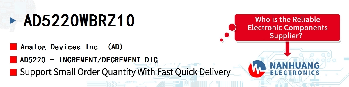 AD5220WBRZ10 ADI AD5220 - INCREMENT/DECREMENT DIG
