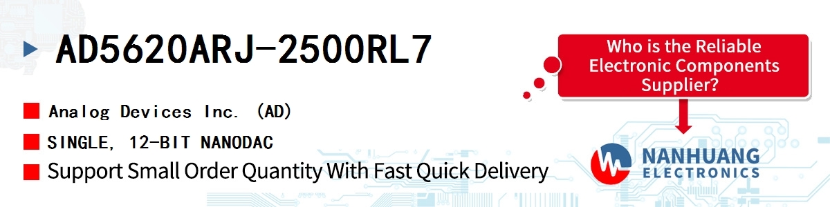 AD5620ARJ-2500RL7 ADI SINGLE, 12-BIT NANODAC
