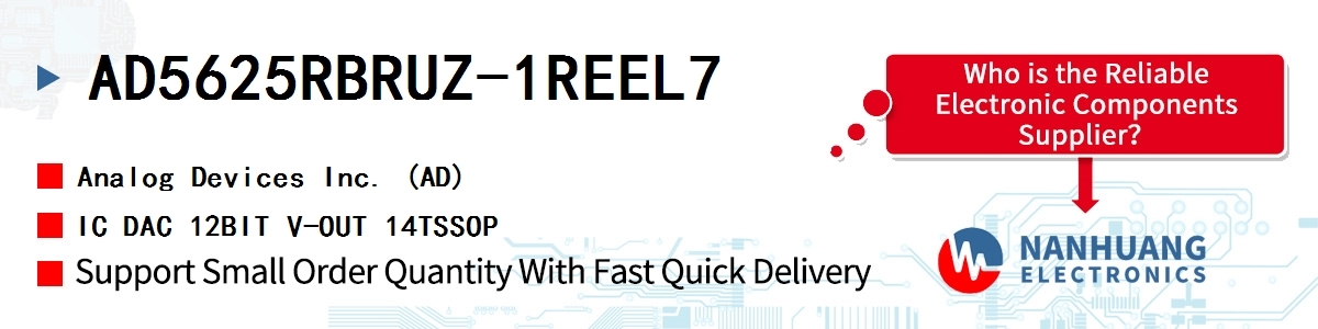AD5625RBRUZ-1REEL7 ADI IC DAC 12BIT V-OUT 14TSSOP