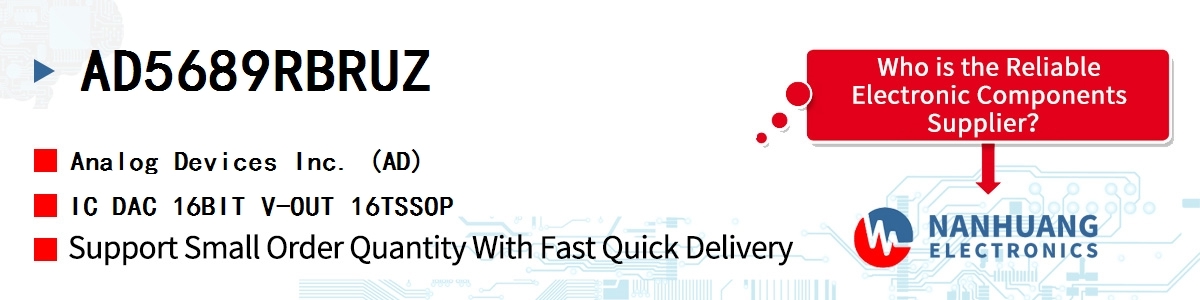 AD5689RBRUZ ADI IC DAC 16BIT V-OUT 16TSSOP