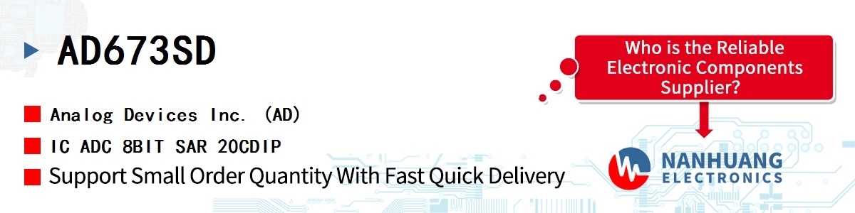 AD673SD ADI IC ADC 8BIT SAR 20CDIP