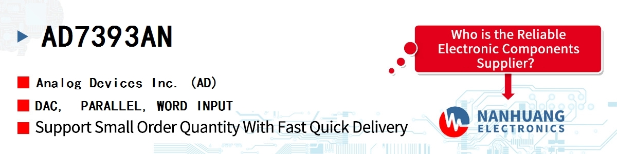 AD7393AN ADI DAC,  PARALLEL, WORD INPUT