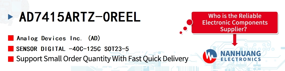 AD7415ARTZ-0REEL ADI SENSOR DIGITAL -40C-125C SOT23-5