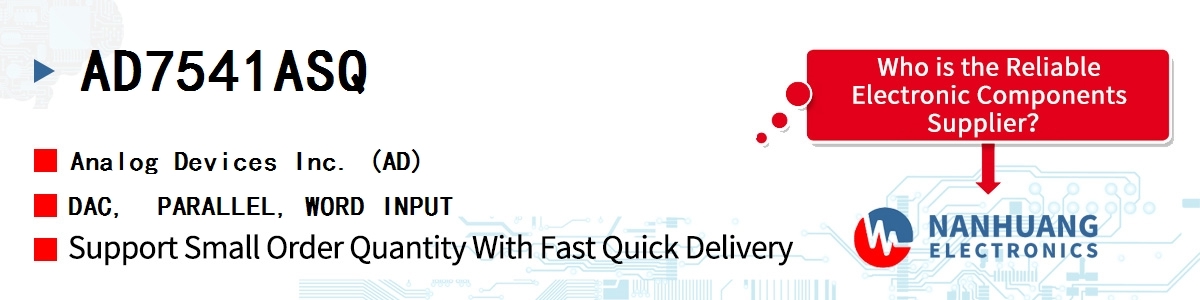 AD7541ASQ ADI DAC,  PARALLEL, WORD INPUT