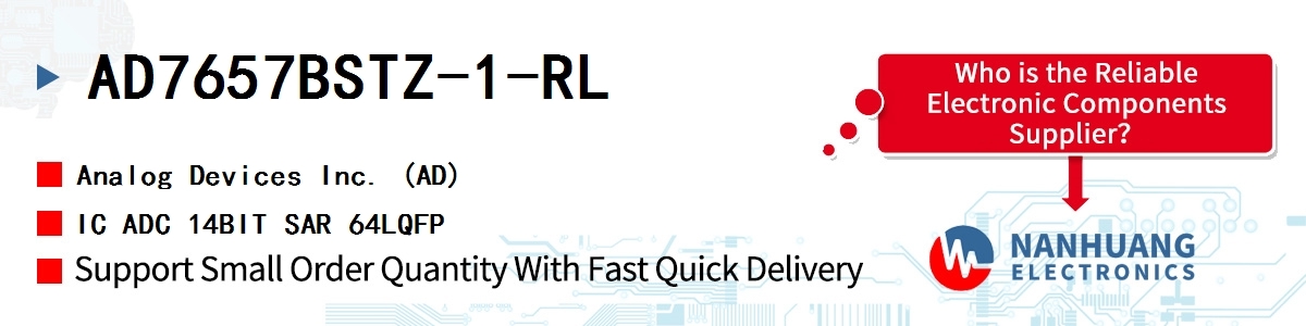 AD7657BSTZ-1-RL ADI IC ADC 14BIT SAR 64LQFP