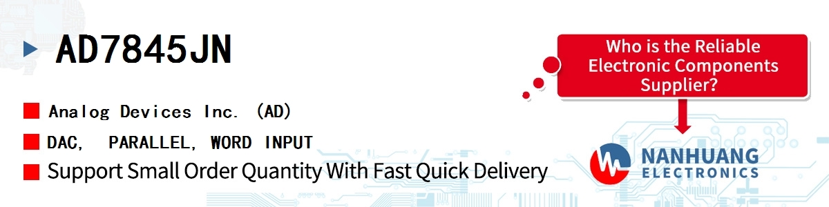 AD7845JN ADI DAC, PARALLEL, WORD INPUT