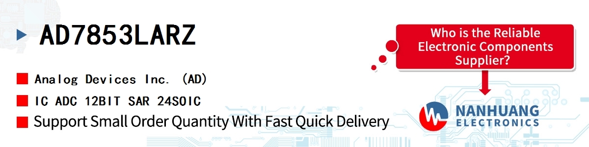 AD7853LARZ ADI IC ADC 12BIT SAR 24SOIC
