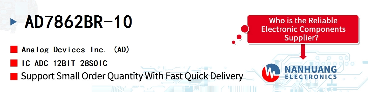 AD7862BR-10 ADI IC ADC 12BIT 28SOIC