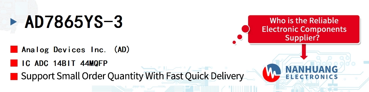 AD7865YS-3 ADI IC ADC 14BIT 44MQFP