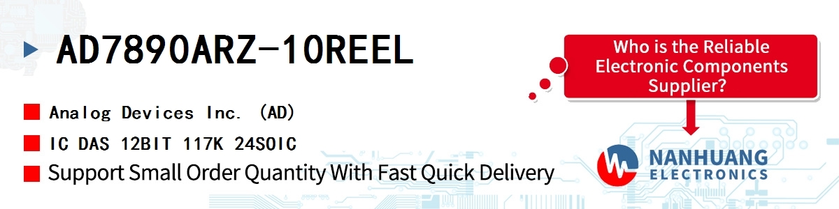 AD7890ARZ-10REEL ADI IC DAS 12BIT 117K 24SOIC