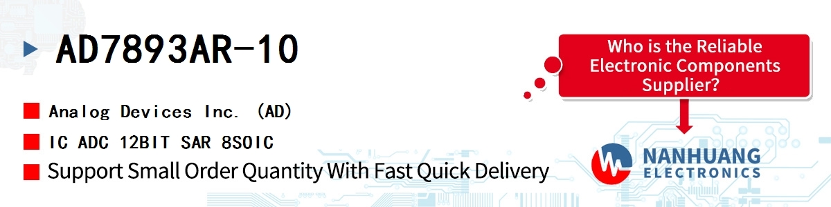 AD7893AR-10 ADI IC ADC 12BIT SAR 8SOIC