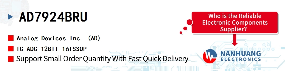 AD7924BRU ADI IC ADC 12BIT 16TSSOP
