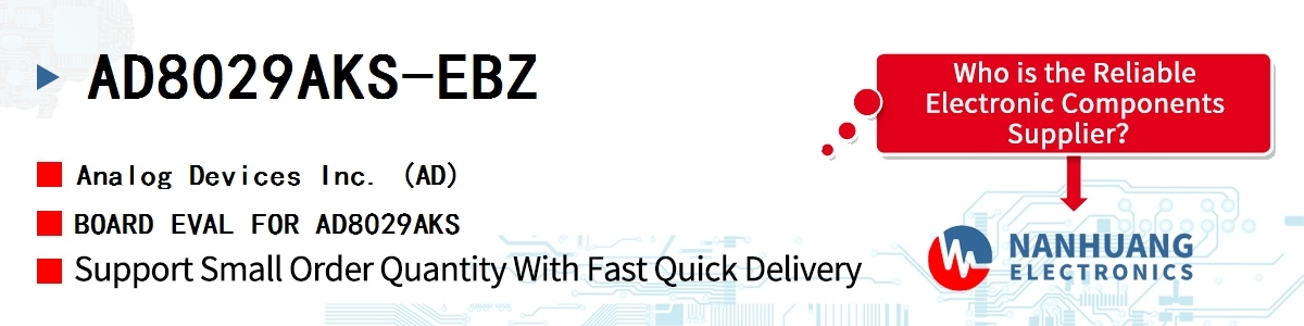 AD8029AKS-EBZ ADI BOARD EVAL FOR AD8029AKS