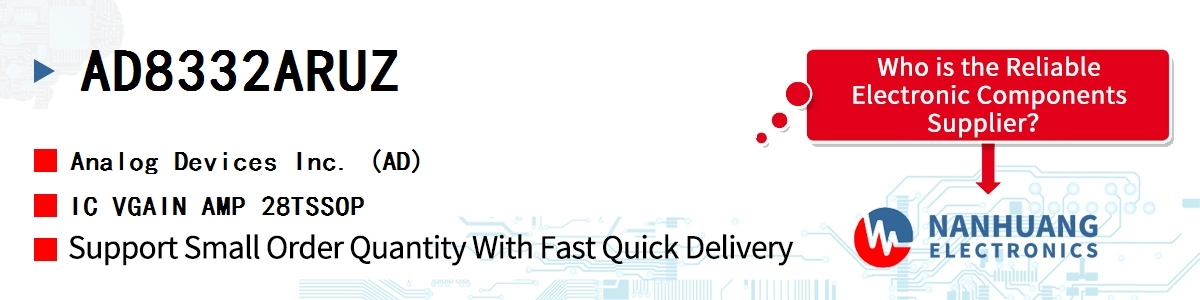 AD8332ARUZ ADI IC VGAIN AMP 28TSSOP