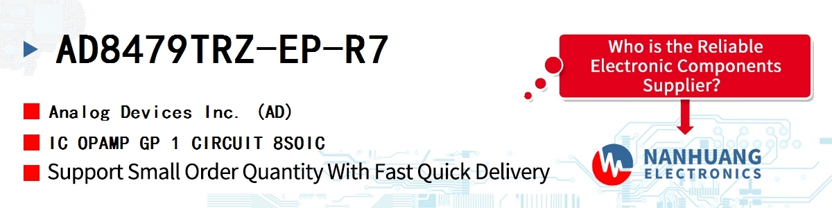 AD8479TRZ-EP-R7 ADI IC OPAMP GP 1 CIRCUIT 8SOIC