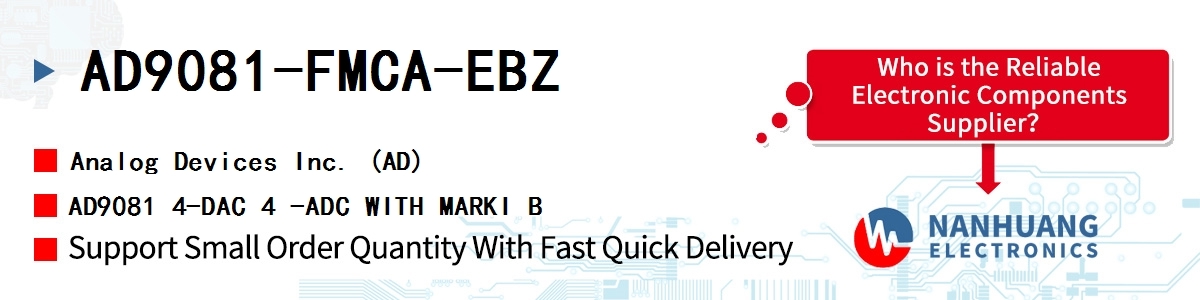 AD9081-FMCA-EBZ ADI AD9081 4-DAC 4 -ADC WITH MARKI B