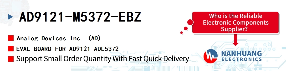 AD9121-M5372-EBZ ADI EVAL BOARD FOR AD9121 ADL5372