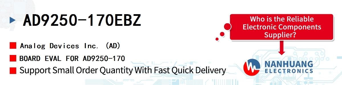 AD9250-170EBZ ADI BOARD EVAL FOR AD9250-170