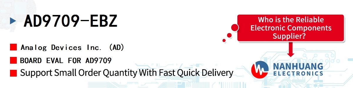 AD9709-EBZ ADI BOARD EVAL FOR AD9709