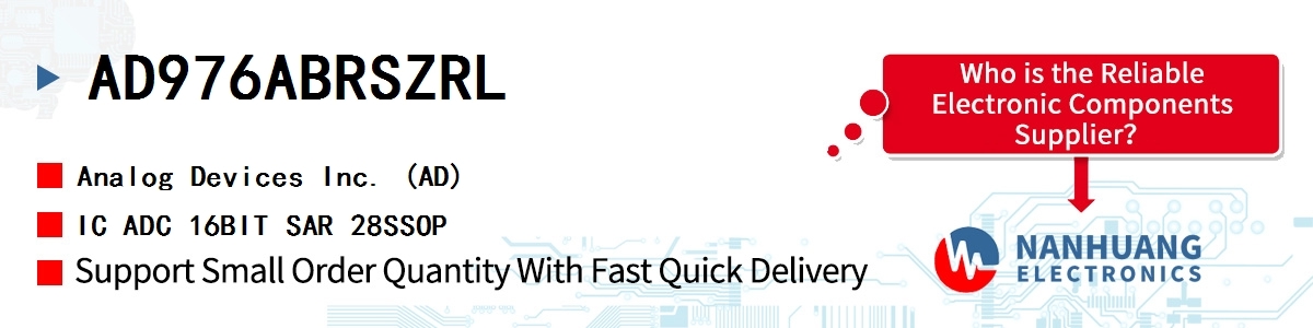 AD976ABRSZRL ADI IC ADC 16BIT SAR 28SSOP