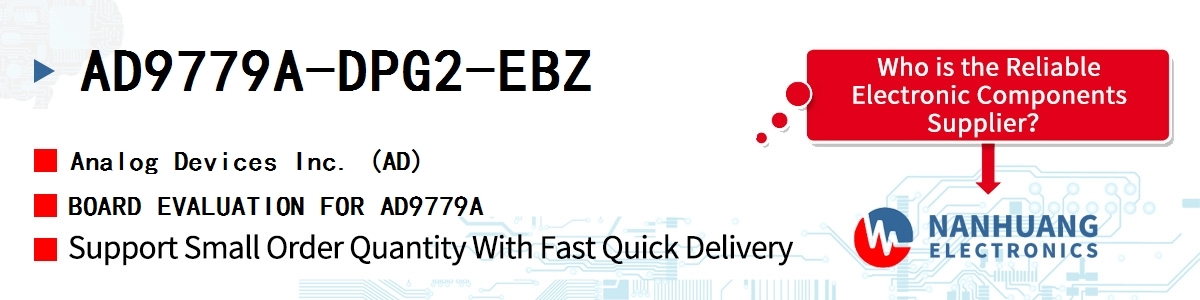 AD9779A-DPG2-EBZ ADI BOARD EVALUATION FOR AD9779A