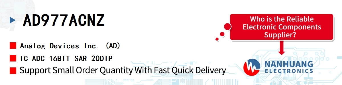 AD977ACNZ ADI IC ADC 16BIT SAR 20DIP