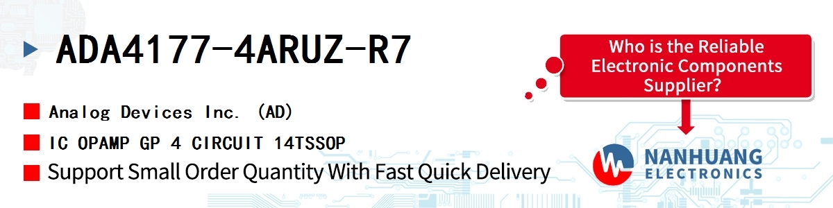 ADA4177-4ARUZ-R7 ADI IC OPAMP GP 4 CIRCUIT 14TSSOP