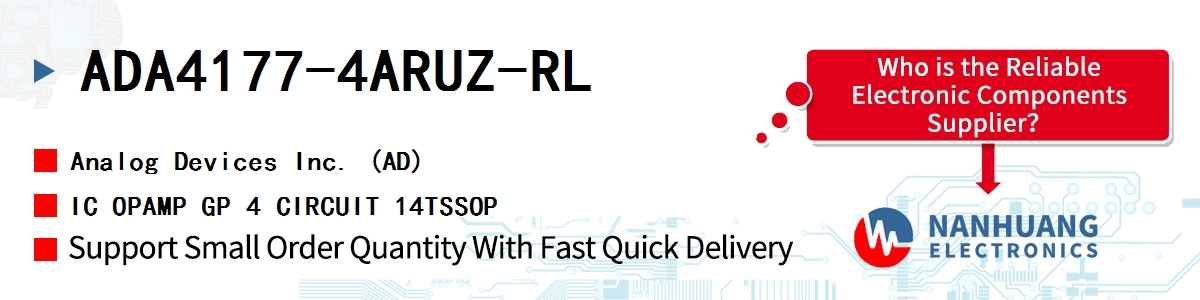 ADA4177-4ARUZ-RL ADI IC OPAMP GP 4 CIRCUIT 14TSSOP