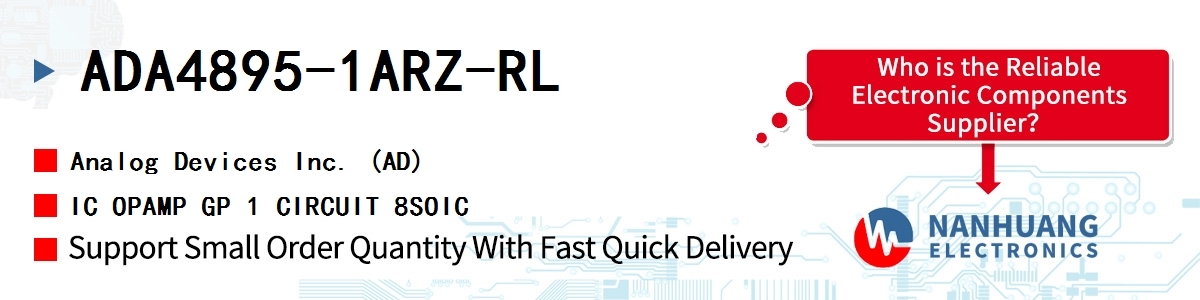 ADA4895-1ARZ-RL ADI IC OPAMP GP 1 CIRCUIT 8SOIC