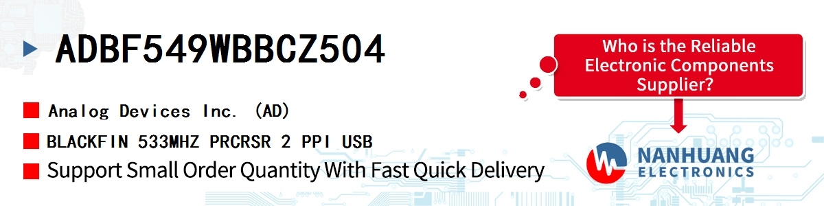 ADBF549WBBCZ504 ADI BLACKFIN 533MHZ PRCRSR 2 PPI USB