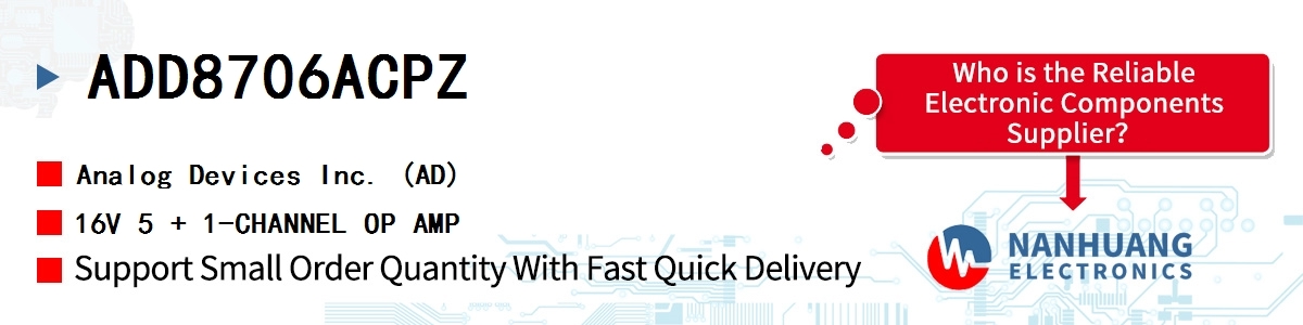 ADD8706ACPZ ADI 16V 5 + 1-CHANNEL OP AMP