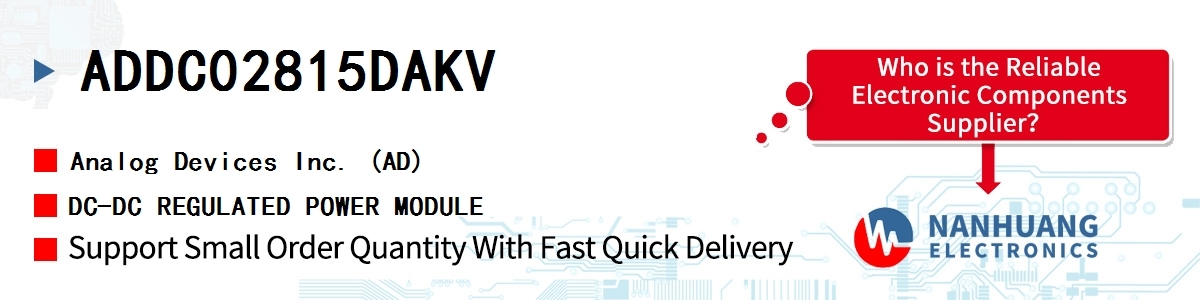 ADDC02815DAKV ADI DC-DC REGULATED POWER MODULE