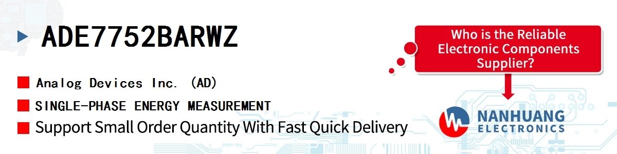 ADE7752BARWZ ADI SINGLE-PHASE ENERGY MEASUREMENT