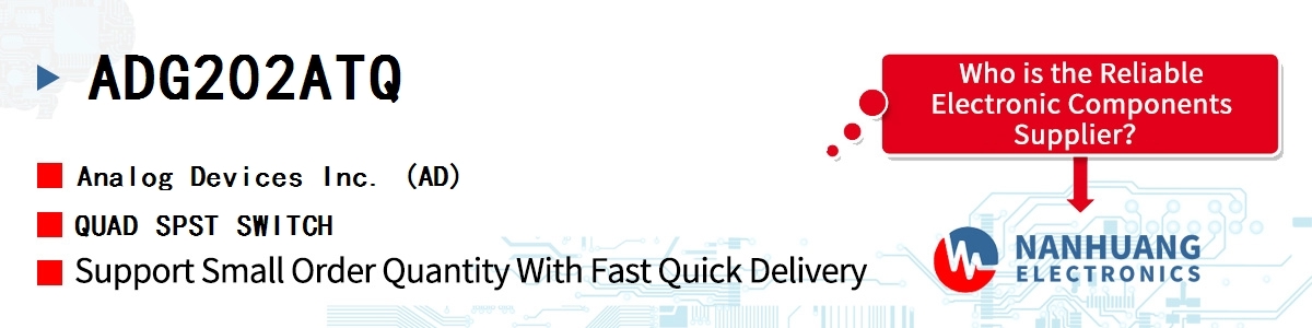 ADG202ATQ ADI QUAD SPST SWITCH