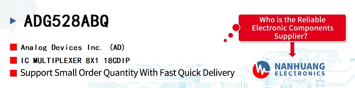 ADG528ABQ ADI IC MULTIPLEXER 8X1 18CDIP