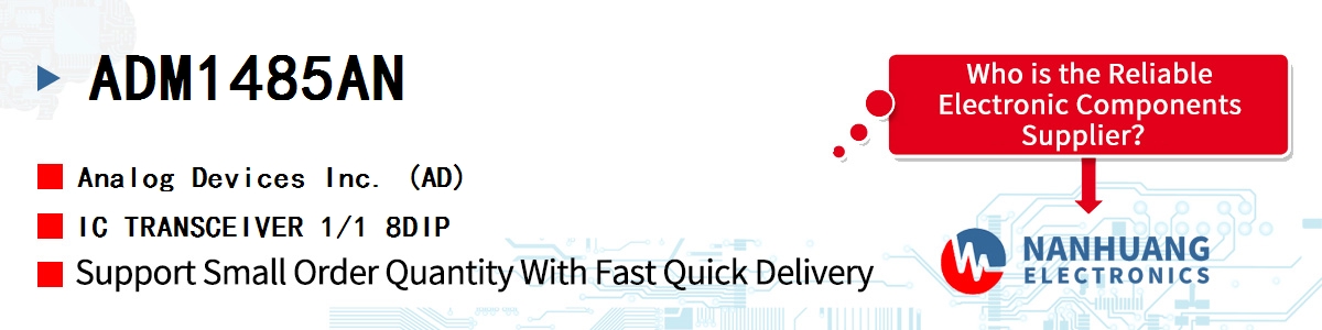 ADM1485AN ADI IC TRANSCEIVER 1/1 8DIP