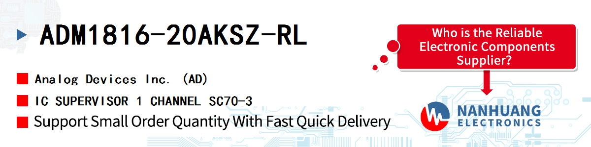 ADM1816-20AKSZ-RL ADI IC SUPERVISOR 1 CHANNEL SC70-3
