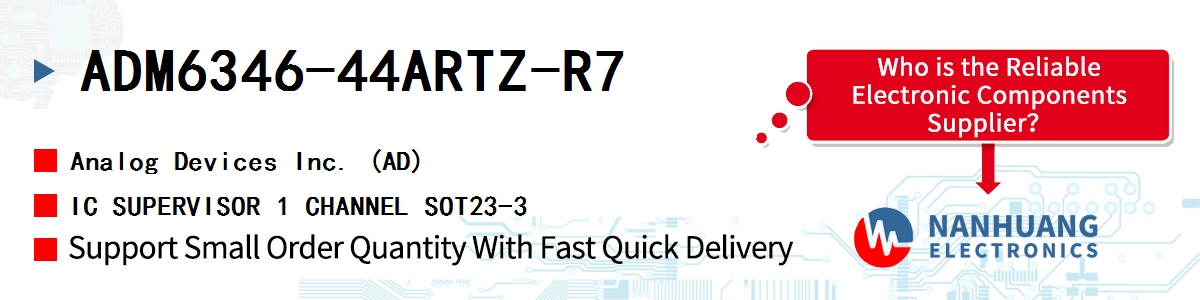 ADM6346-44ARTZ-R7 ADI IC SUPERVISOR 1 CHANNEL SOT23-3