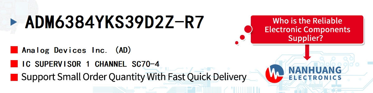 ADM6384YKS39D2Z-R7 ADI IC SUPERVISOR 1 CHANNEL SC70-4