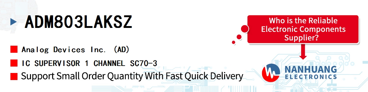 ADM803LAKSZ ADI IC SUPERVISOR 1 CHANNEL SC70-3