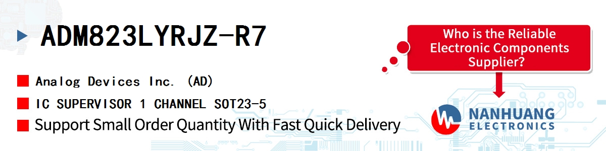 ADM823LYRJZ-R7 ADI IC SUPERVISOR 1 CHANNEL SOT23-5