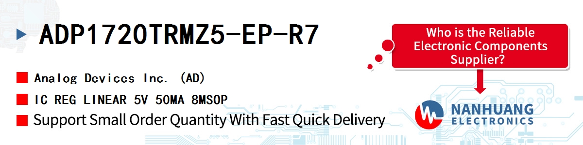 ADP1720TRMZ5-EP-R7 ADI IC REG LINEAR 5V 50MA 8MSOP