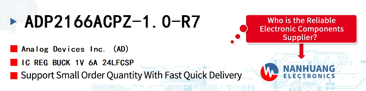 ADP2166ACPZ-1.0-R7 ADI IC REG BUCK 1V 6A 24LFCSP