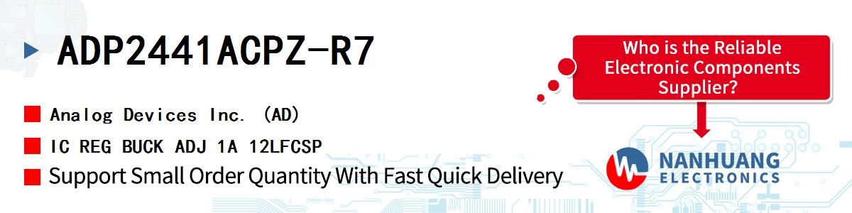 ADP2441ACPZ-R7 ADI IC REG BUCK ADJ 1A 12LFCSP