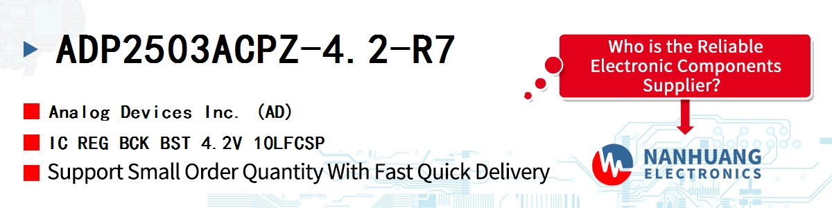ADP2503ACPZ-4.2-R7 ADI IC REG BCK BST 4.2V 10LFCSP